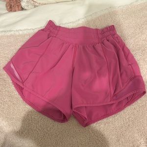 Sonic pink lululemon shorts